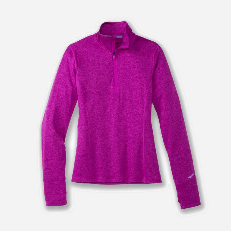 Brooks Dash 1/2 Zip Jaquetas De Corrida Mulher Roxa (80371ETZR)